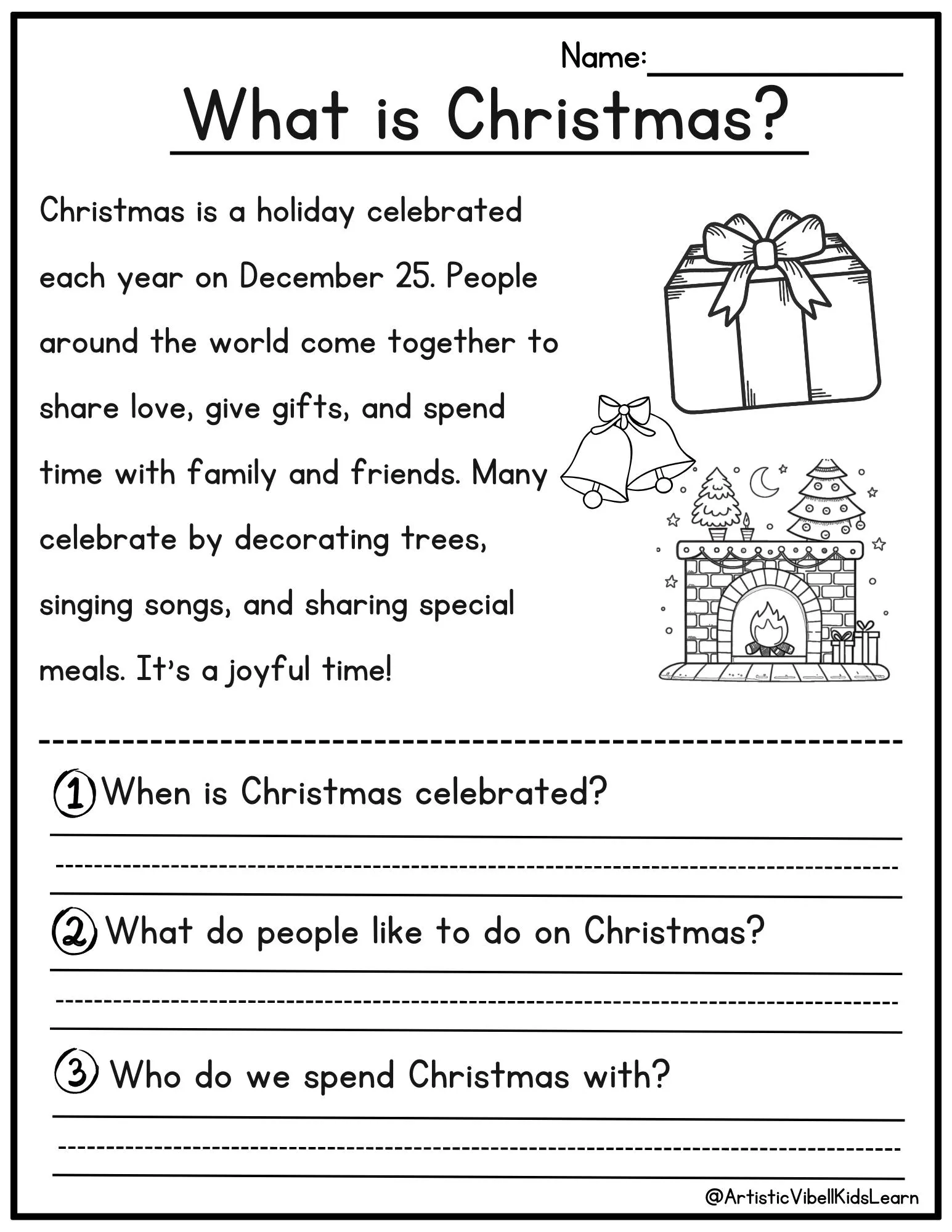 50 Christmas Reading Comprehension 50 Christmas Reading Comprehension