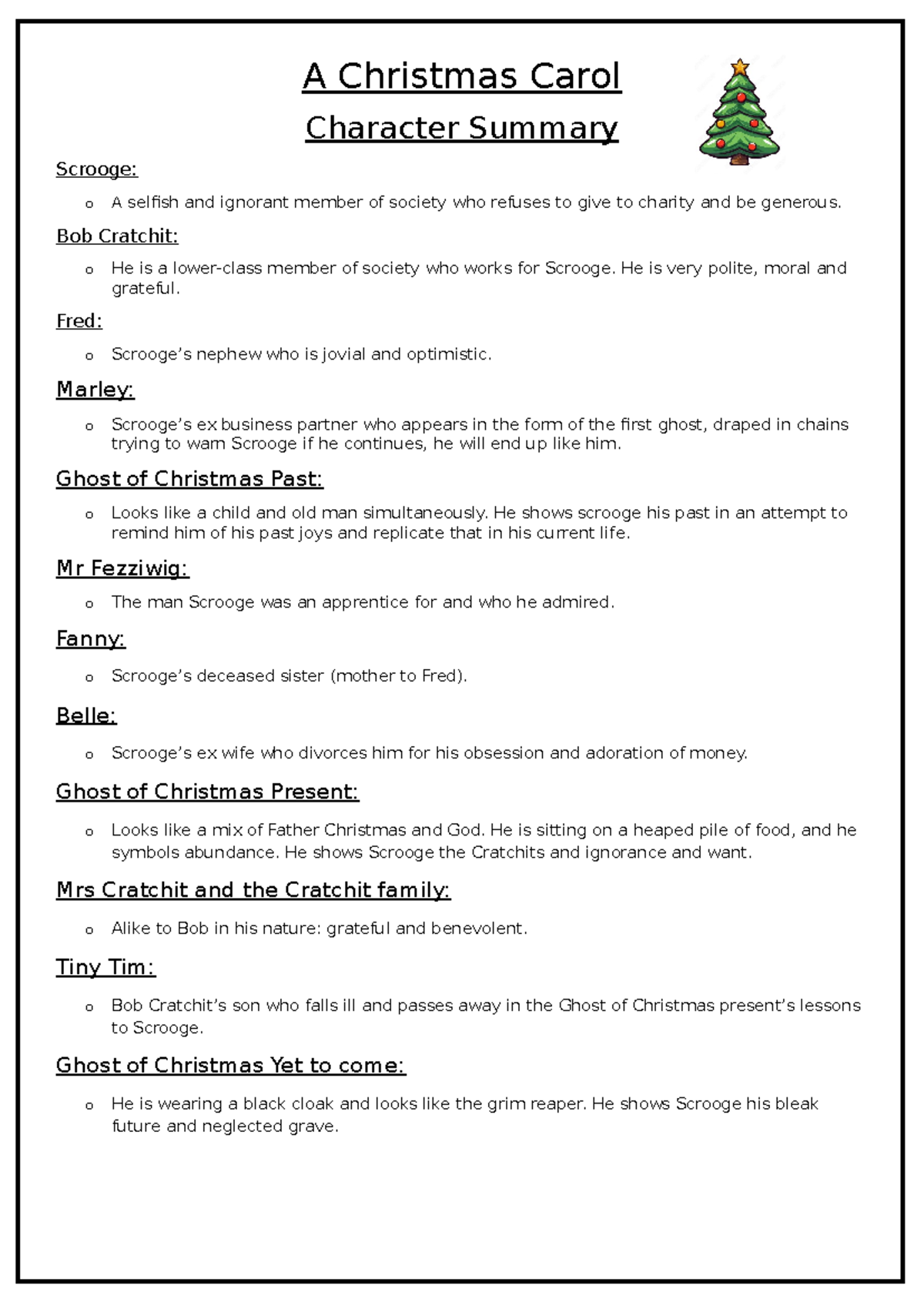 A Christmas Carol Character Stave Summary Key Insights And Analysis A Christmas Carol Character Stave Summary Key Insights And Analysis
