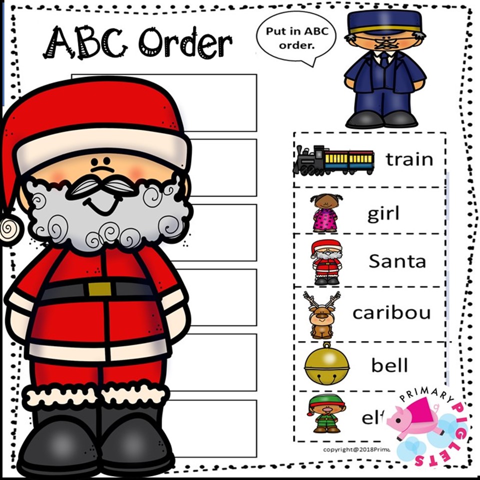 Abc Order Worksheets Christmas Alphabetical Order Abc Order Worksheets Christmas Alphabetical Order