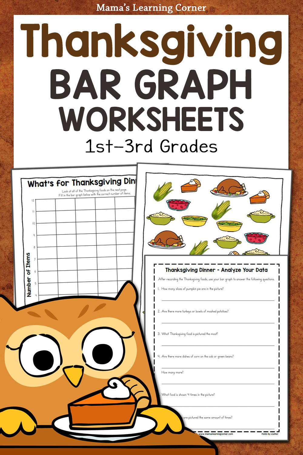 Bar Graph Worksheet Thanksgiving