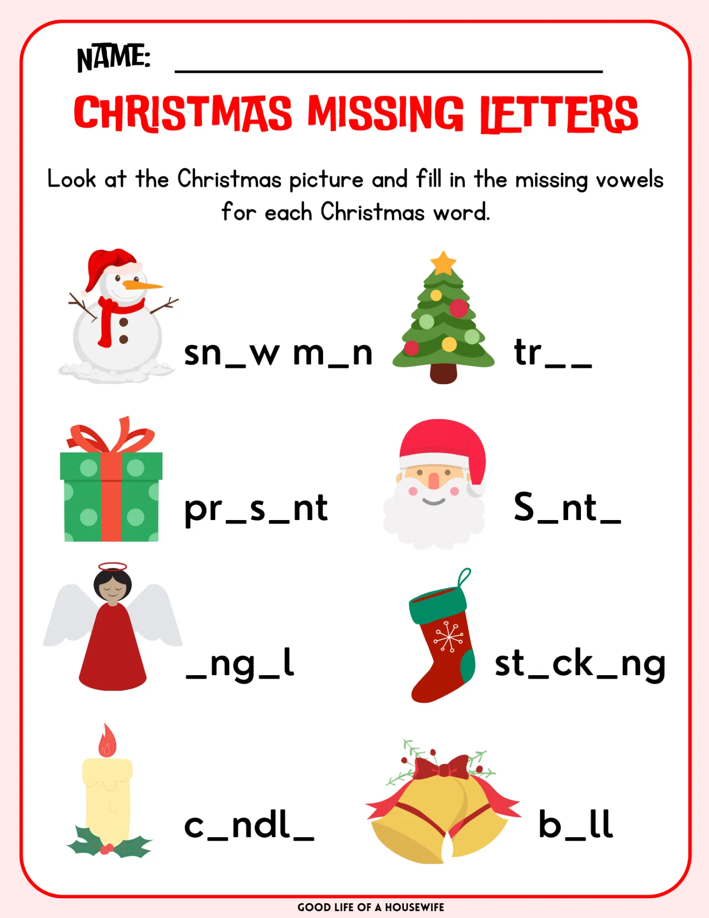 Christmas Activity Bundle For Kids Free Printables Christmas Activity Bundle For Kids Free Printables