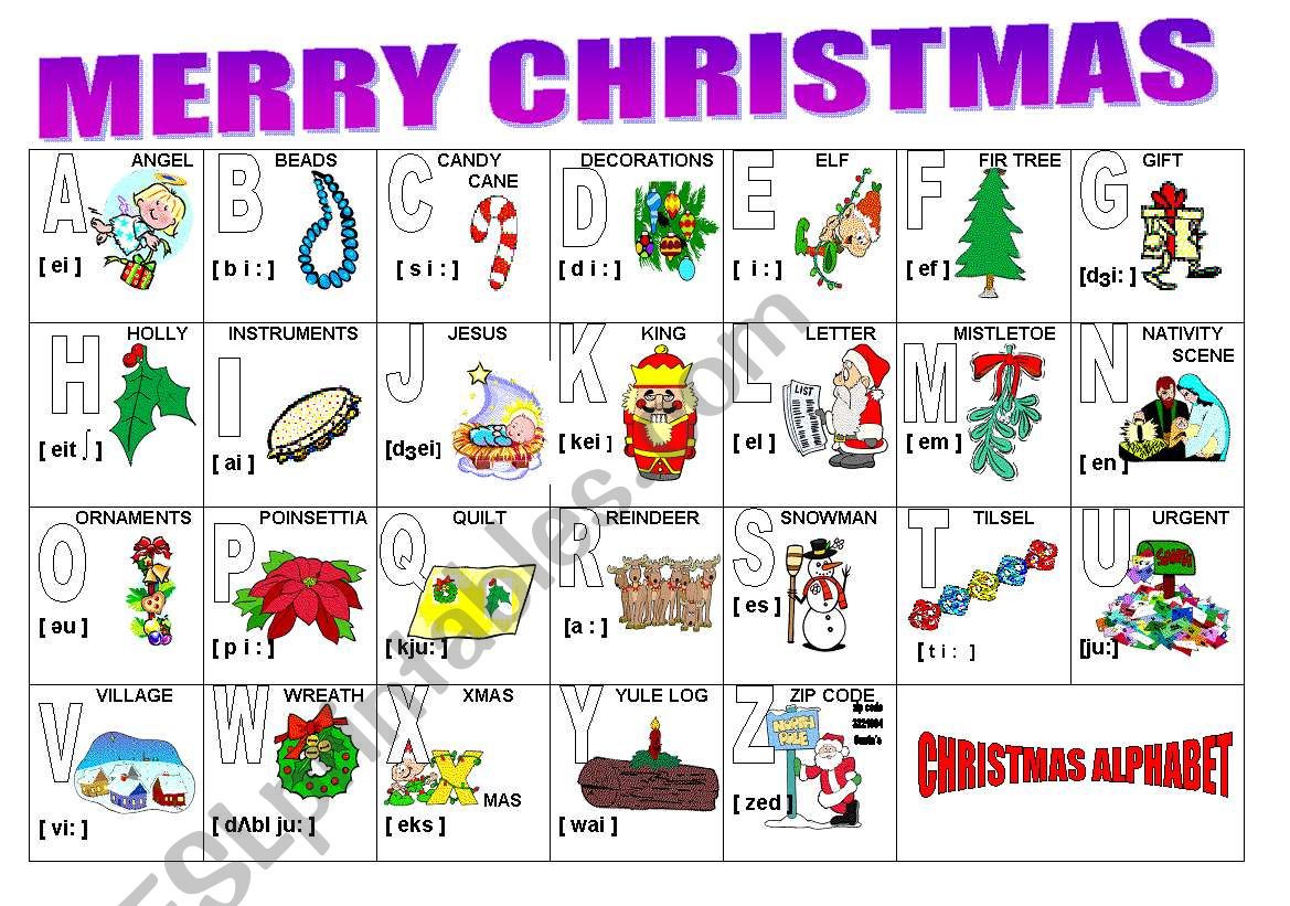 Christmas Alphabet 296119