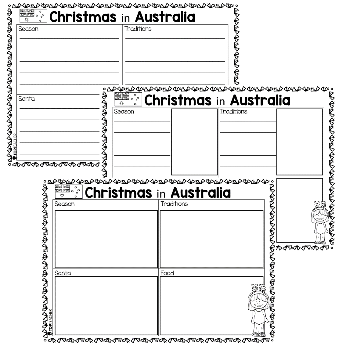christmas traditions around the world worksheets