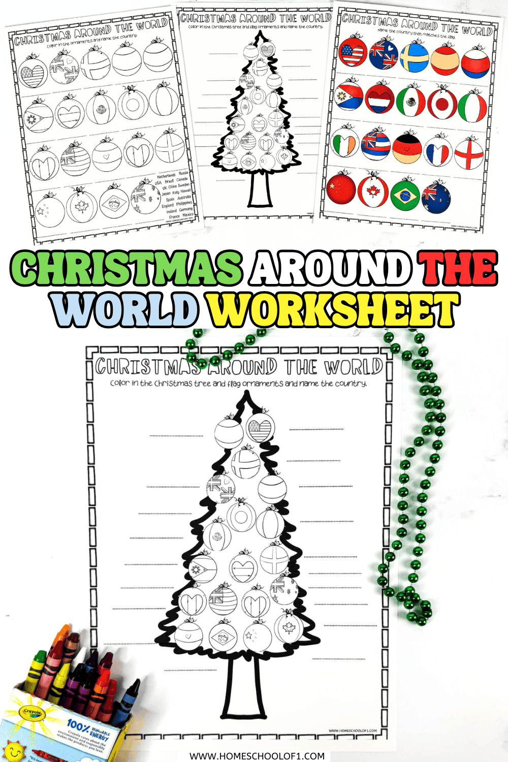 Christmas Around The World Worksheet