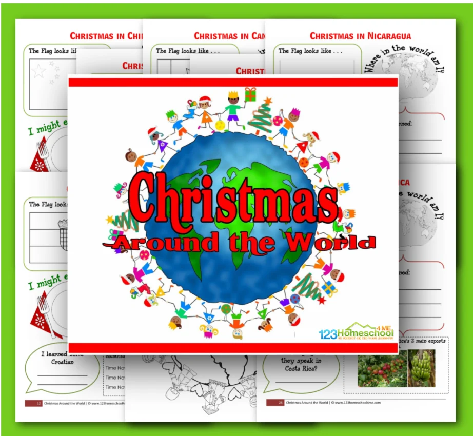 christmas map skills worksheets