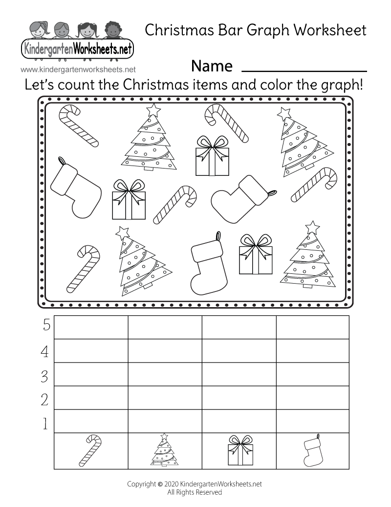 Christmas Bar Graph Worksheet Printable