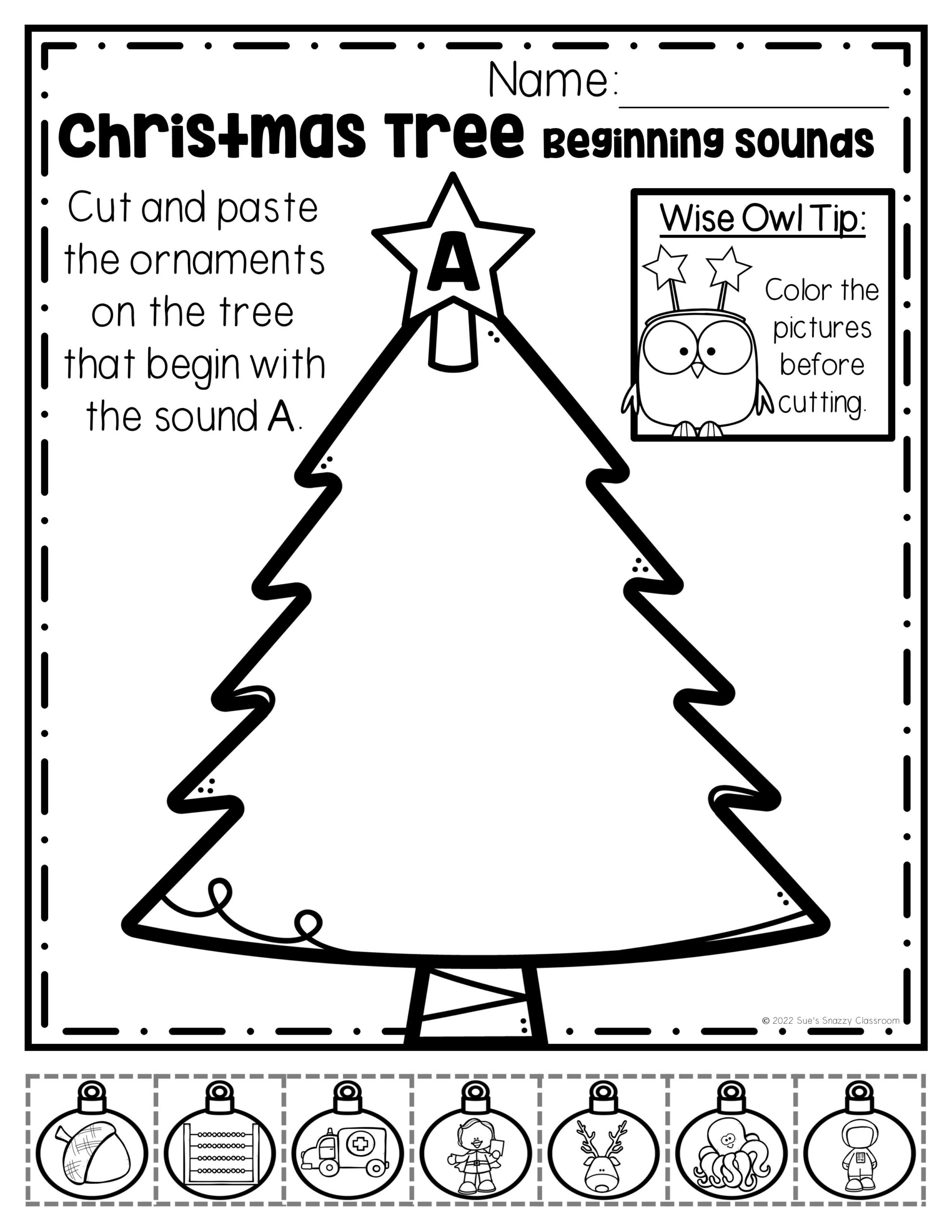 cut and paste christmas tree worksheets cut and paste christmas tree worksheets