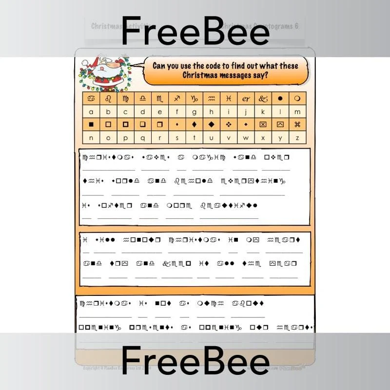 christmas code breaker worksheets christmas code breaker worksheets