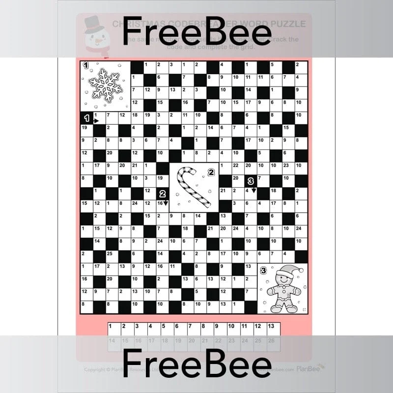 Christmas Codebreaker Puzzle Christmas Codebreaker Puzzle