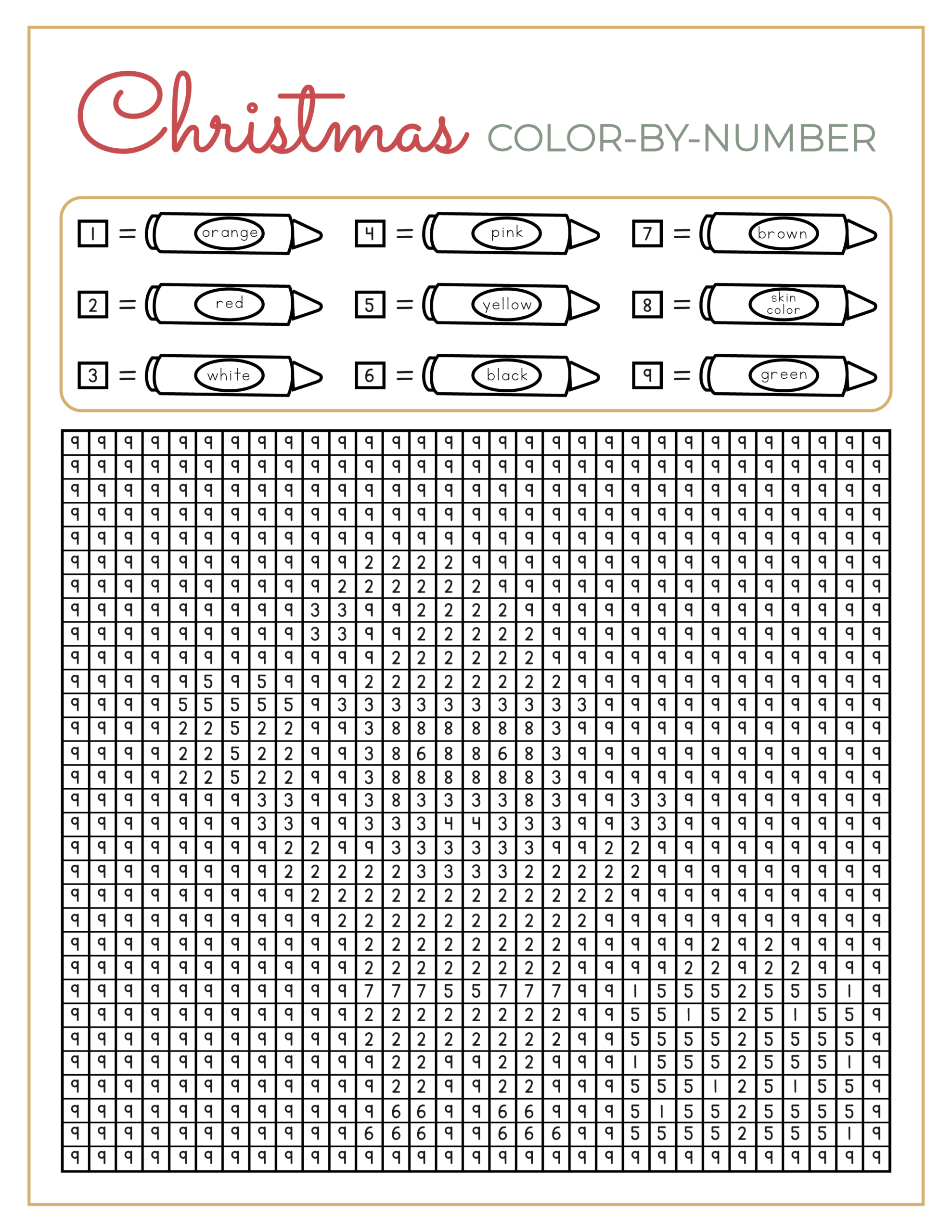 christmas color by code worksheets christmas color by code worksheets