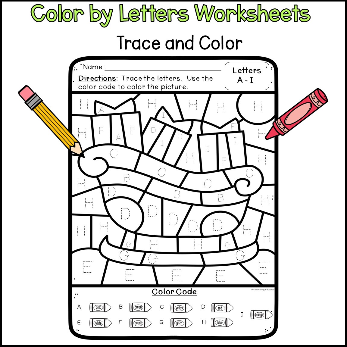 Christmas Color By Letter Christmas Coloring Pages Color By Code