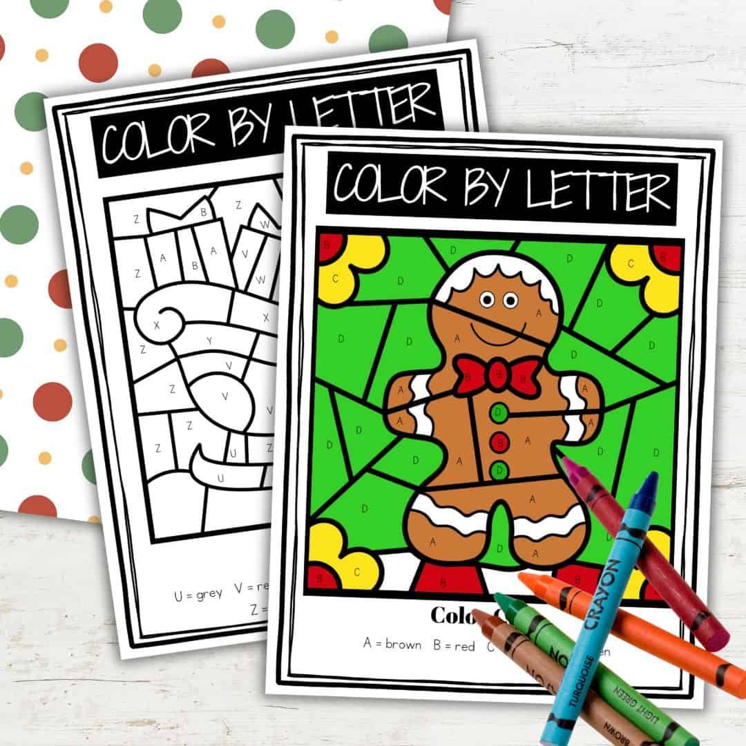 Christmas Color By Letter Worksheets Christmas Color By Letter Worksheets