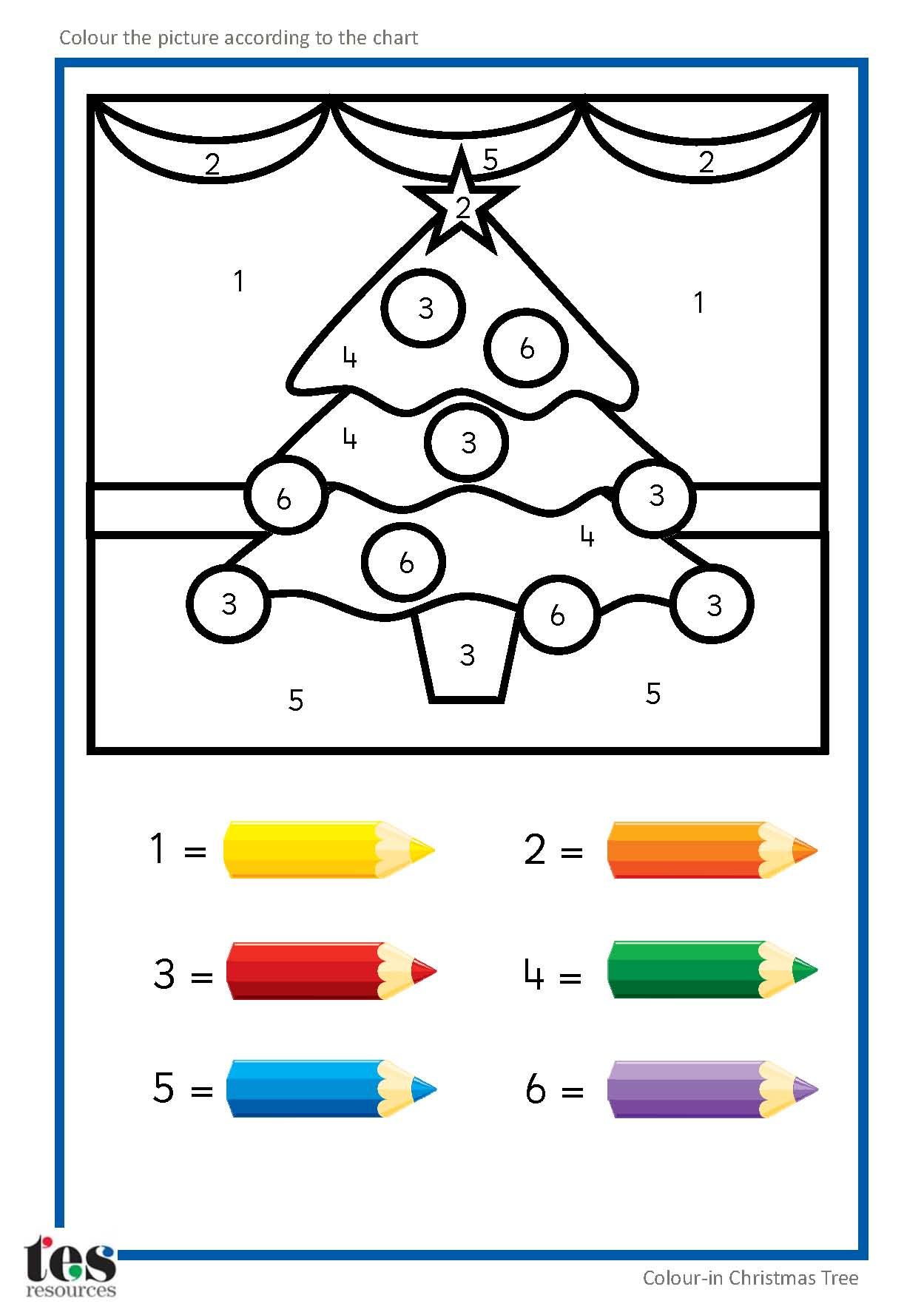 Christmas Color By Number