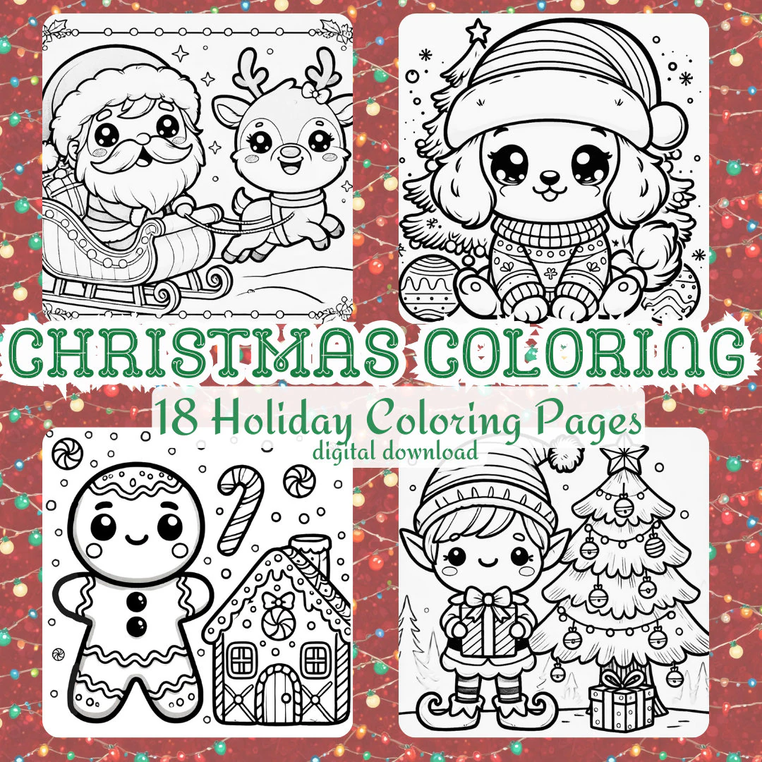 Christmas Coloring Pages For Kids 18 Christmas Coloring Pages For Kids 18