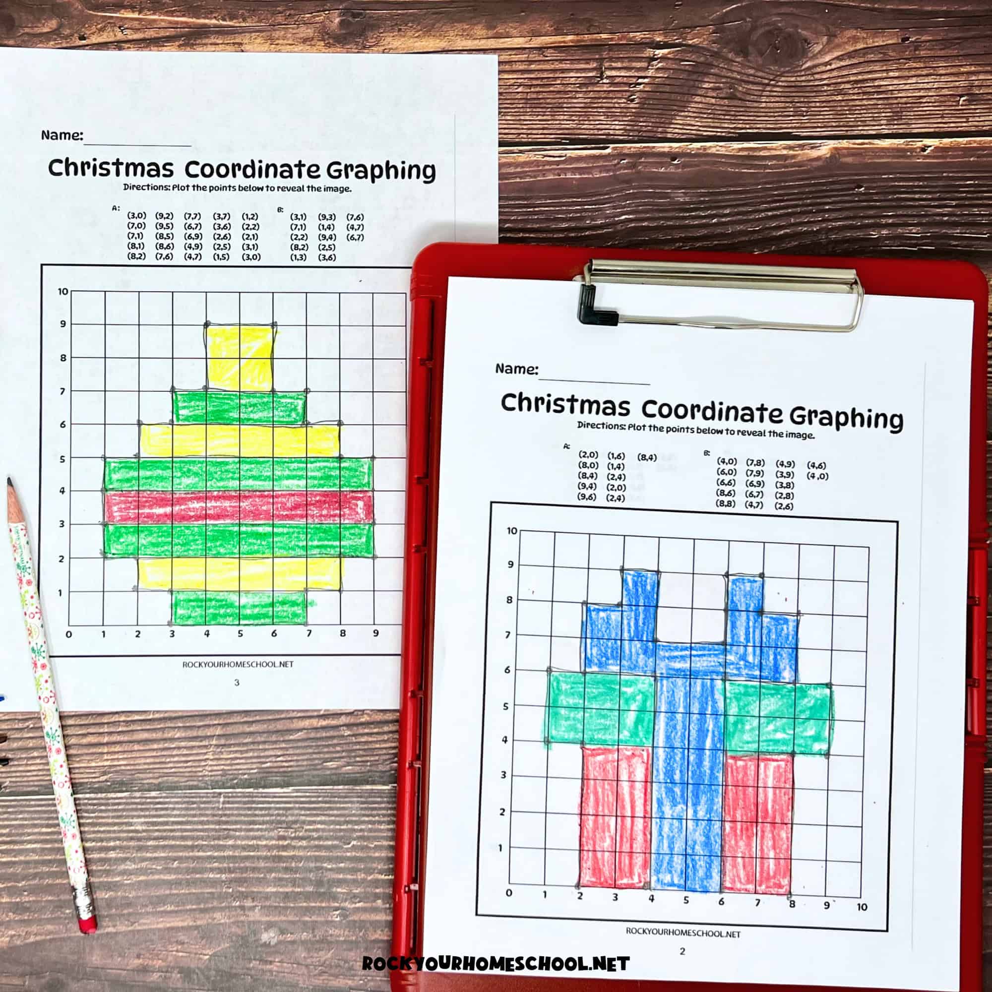 Christmas Coordinate Graphing Christmas Coordinate Graphing
