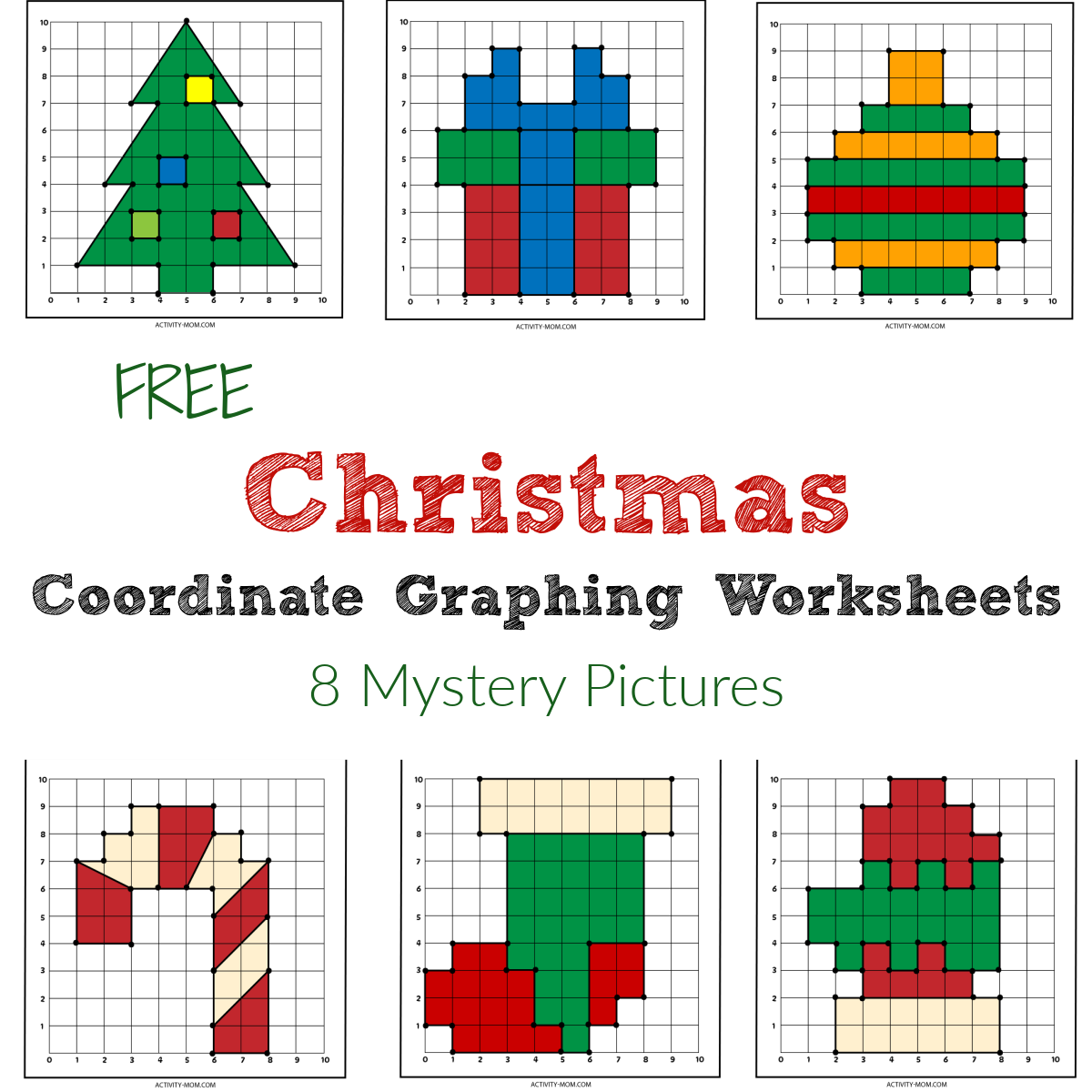 Christmas Coordinate Graphing