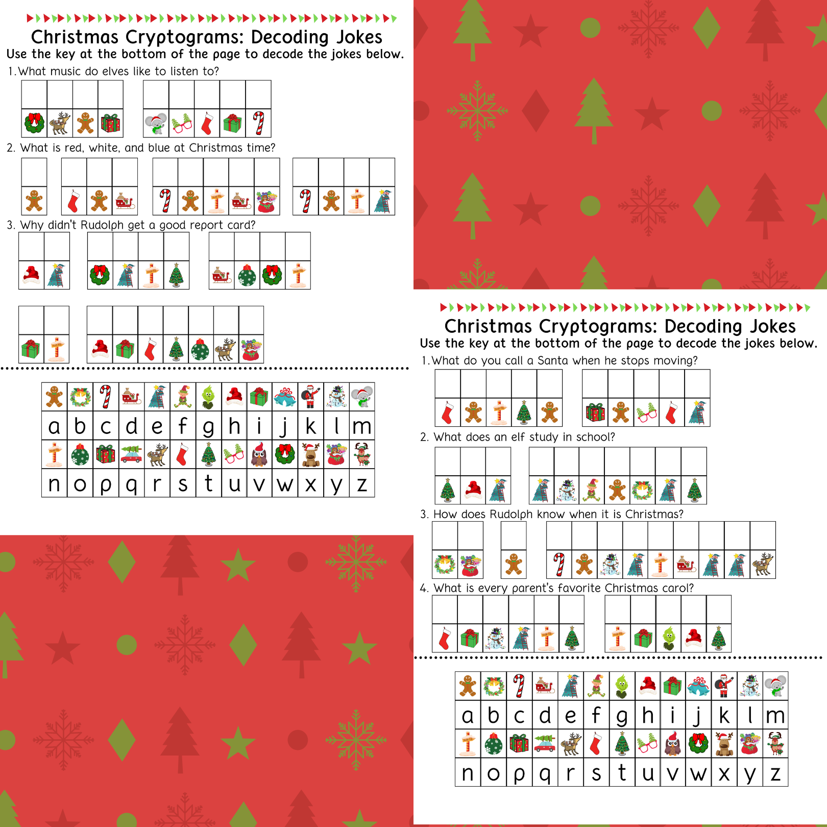 free printable christmas cryptogram worksheets free printable christmas cryptogram worksheets