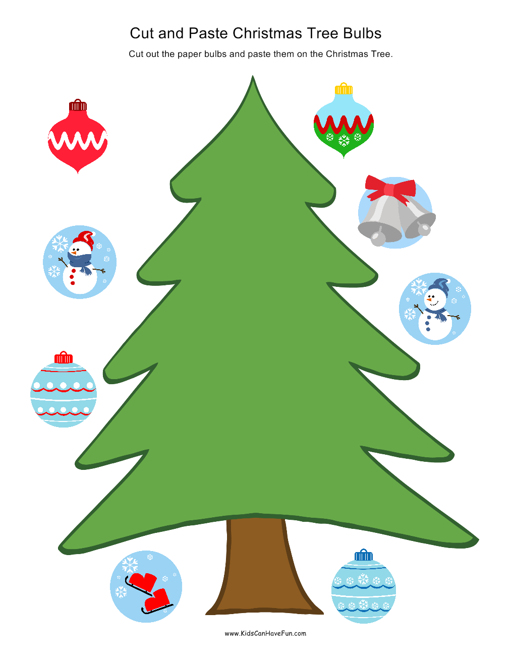 Christmas Cut And Paste Activities