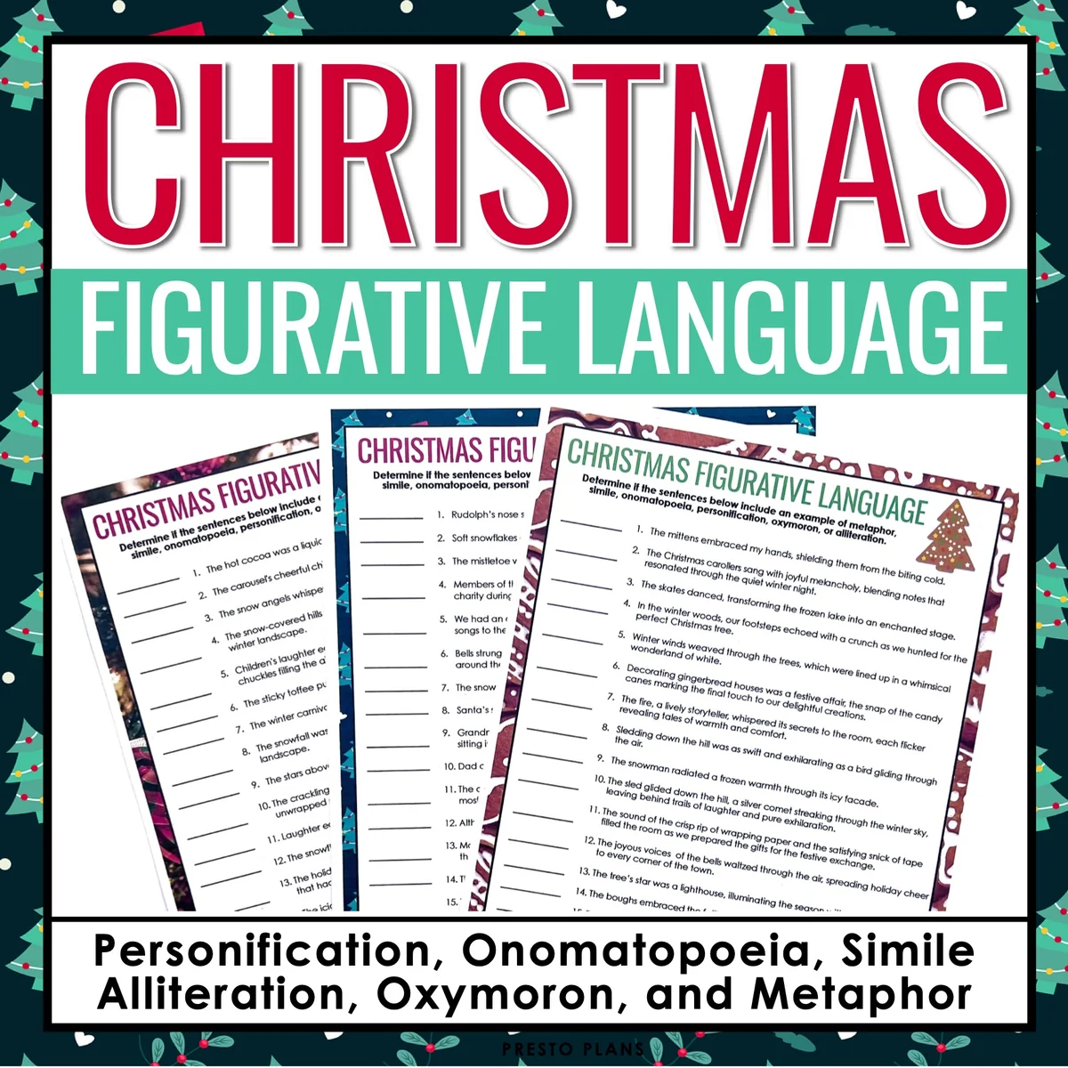 Christmas Figurative Language