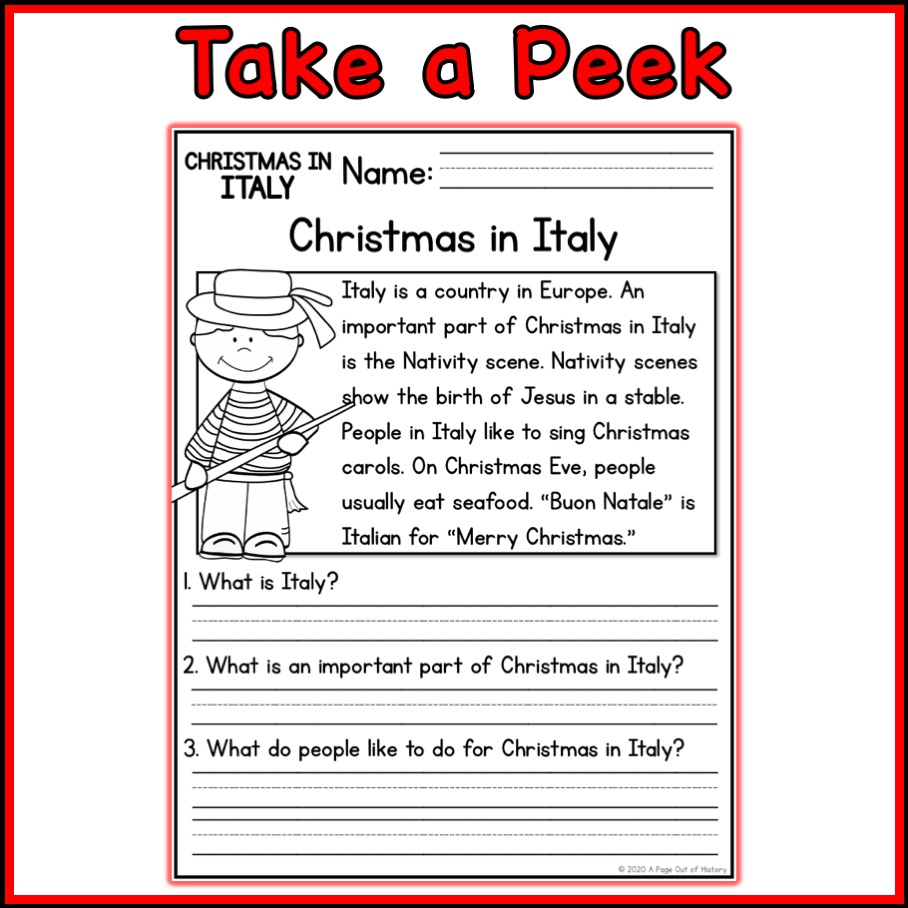 Christmas In Italy Christmas Around The World Social Studies Unit Christmas In Italy Christmas Around The World Social Studies Unit