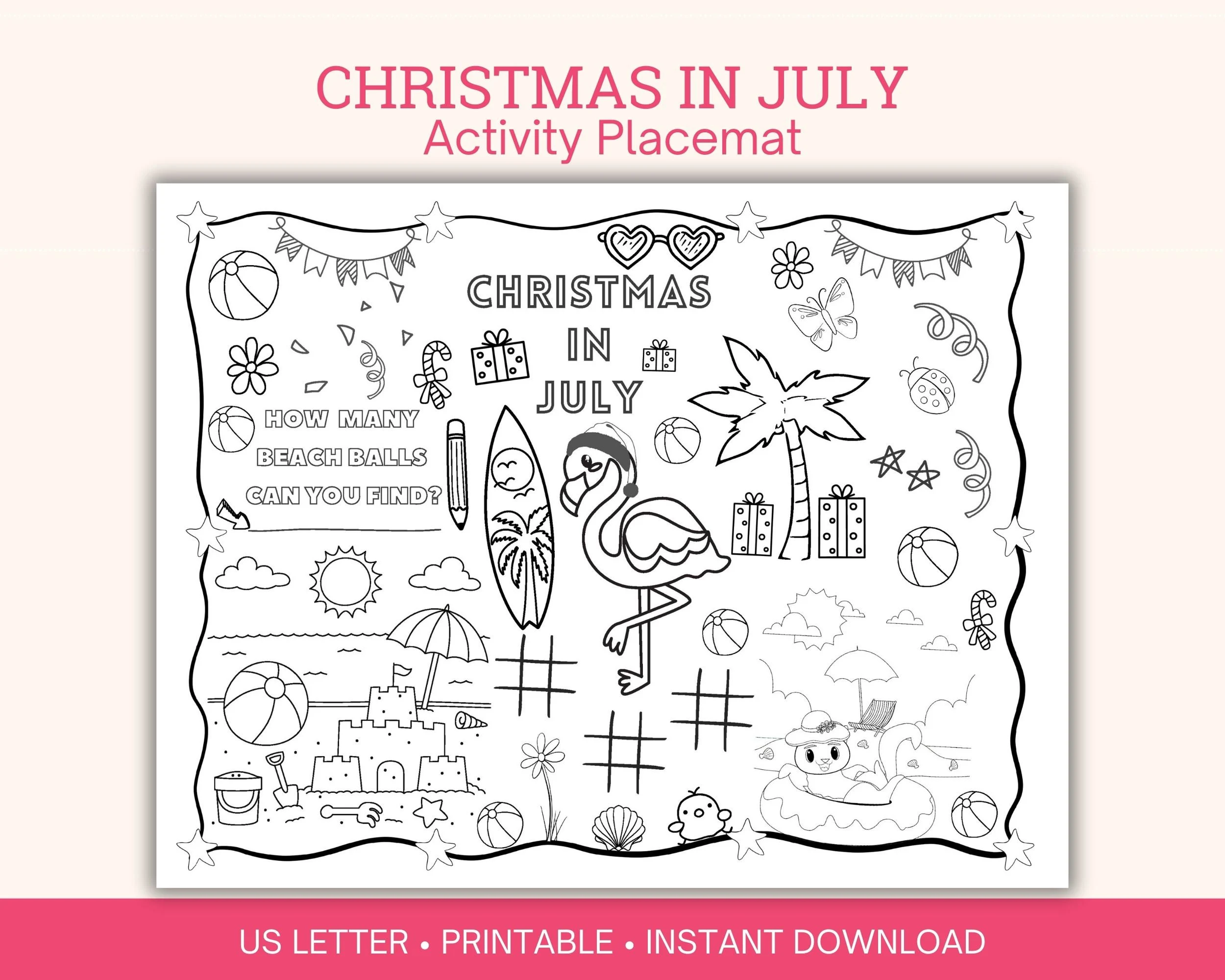 Christmas In July Printable Activity Christmas In July Printable Activity
