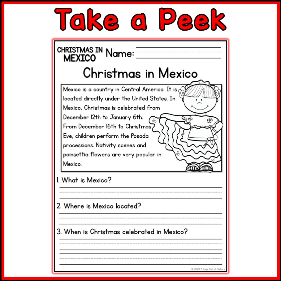 Christmas In Mexico Christmas Around The World Social Studies Unit