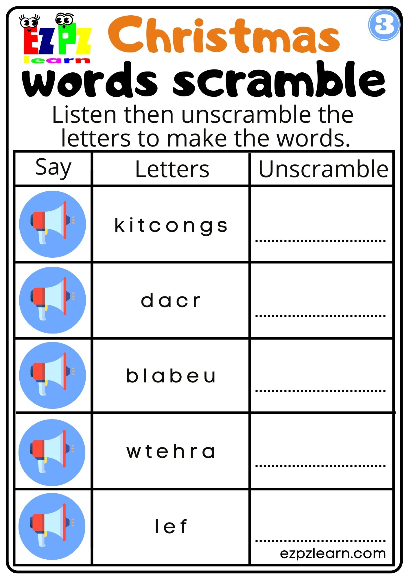 unscramble christmas words worksheets unscramble christmas words worksheets