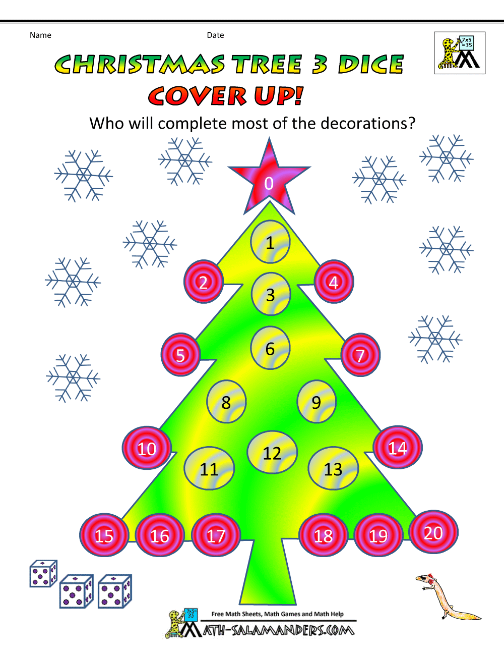 christmas worksheets for 5th graders