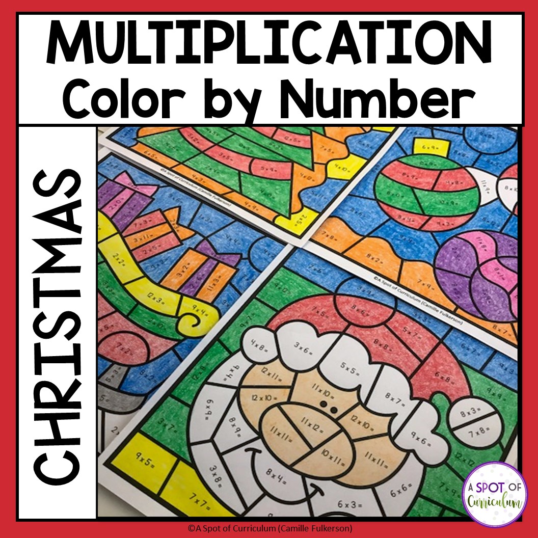 Christmas Math Coloring Sheets Multiplication Color By Number Christmas Math Coloring Sheets Multiplication Color By Number