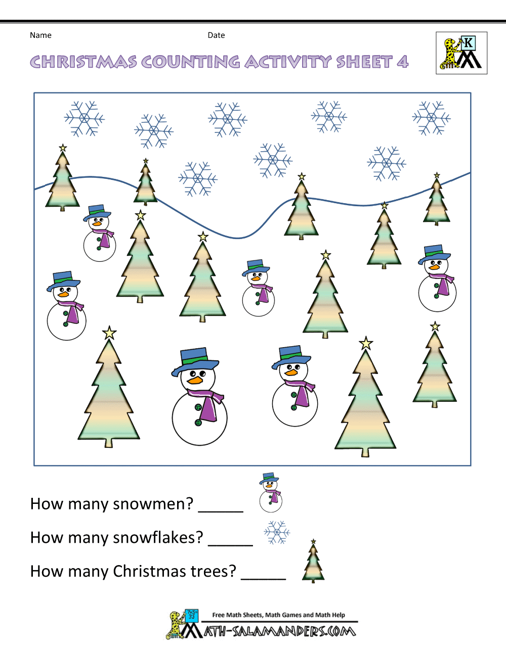 Christmas Math Worksheets For Kindergarten Christmas Math Worksheets For Kindergarten