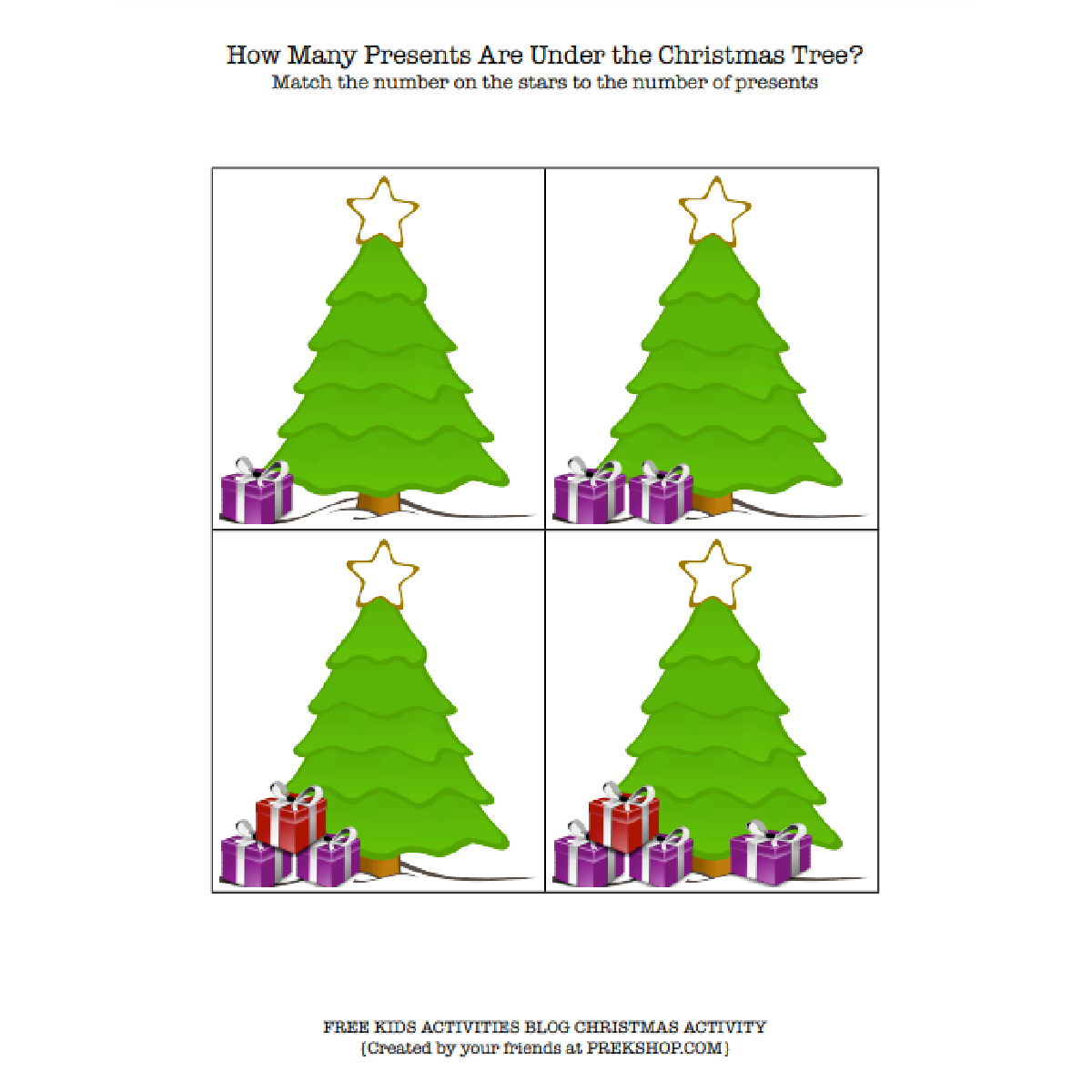 christmas tree counting worksheets christmas tree counting worksheets