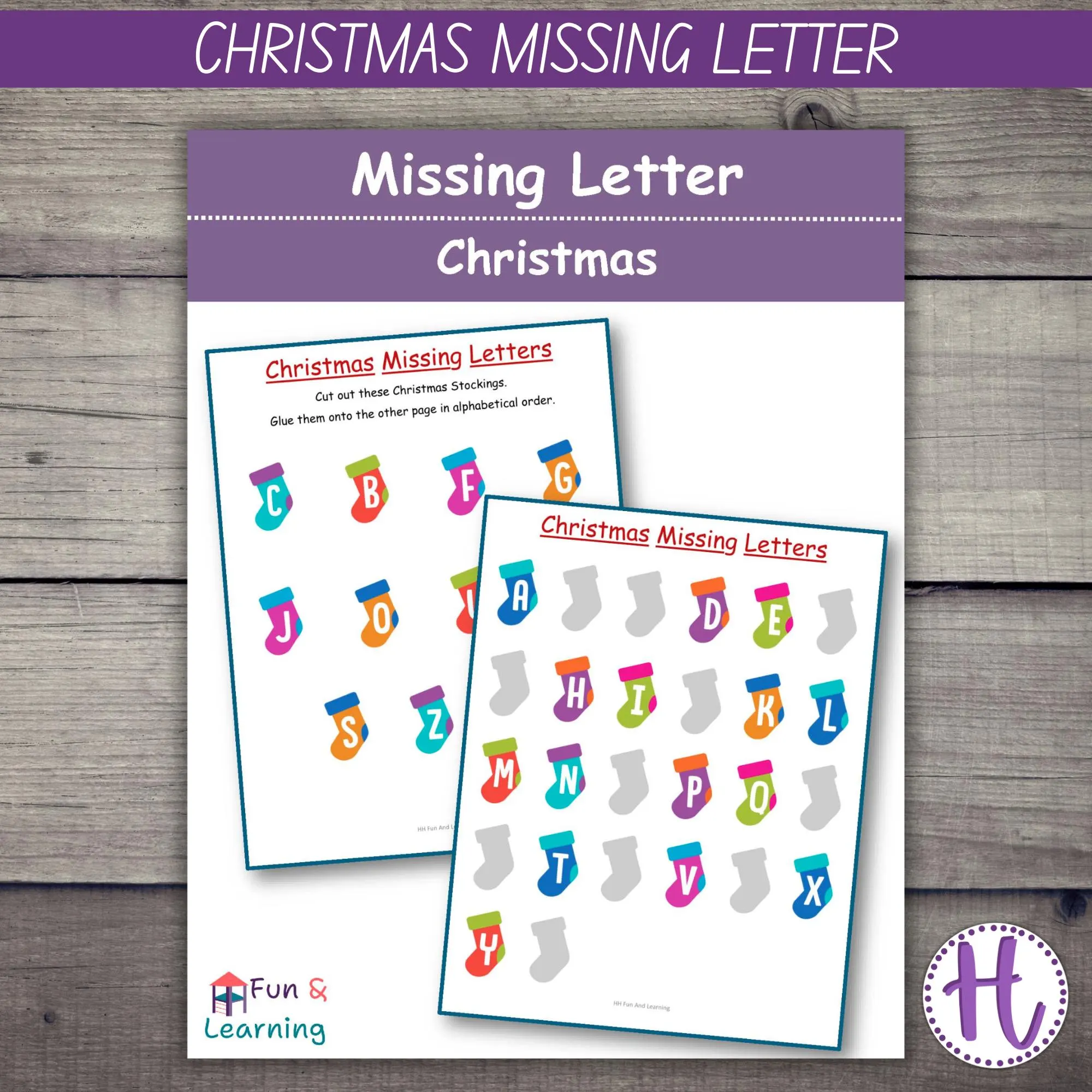 Christmas Missing Letters Activity Christmas Missing Letters Activity