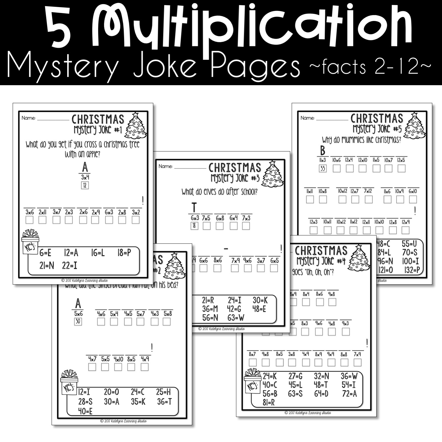 Christmas Multiplication And Division Math Worksheets 3rd Grade
