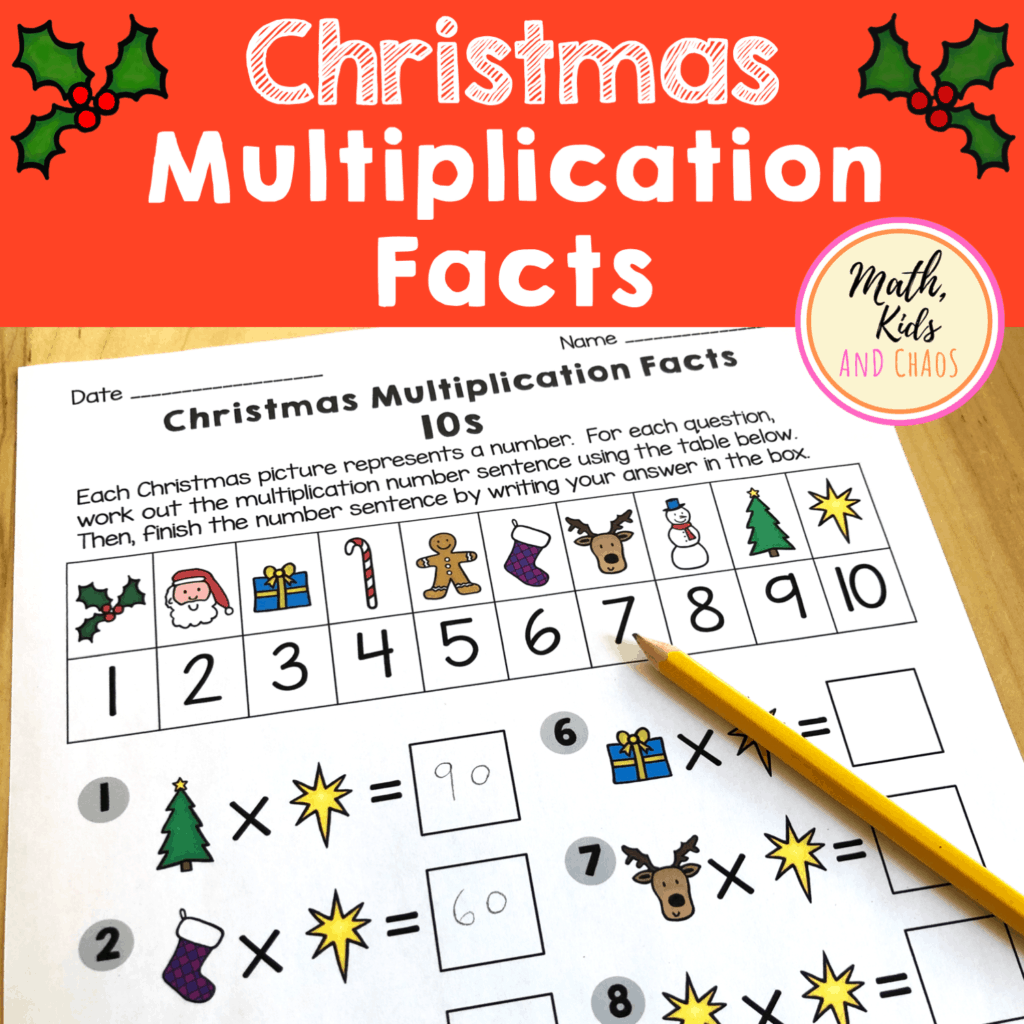 Christmas Multiplication Facts Worksheets Christmas Multiplication Facts Worksheets