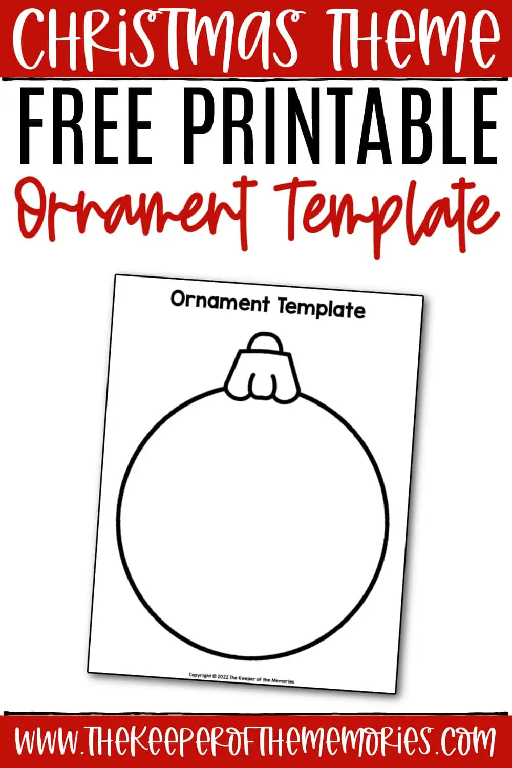 Christmas Ornament Template Christmas Ornament Template