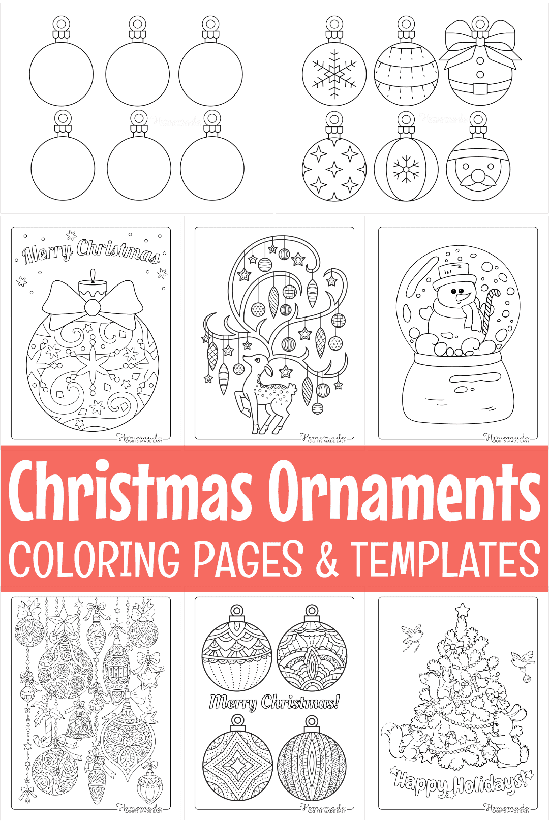 Christmas Ornaments Coloring Pages Christmas Ornaments Coloring Pages