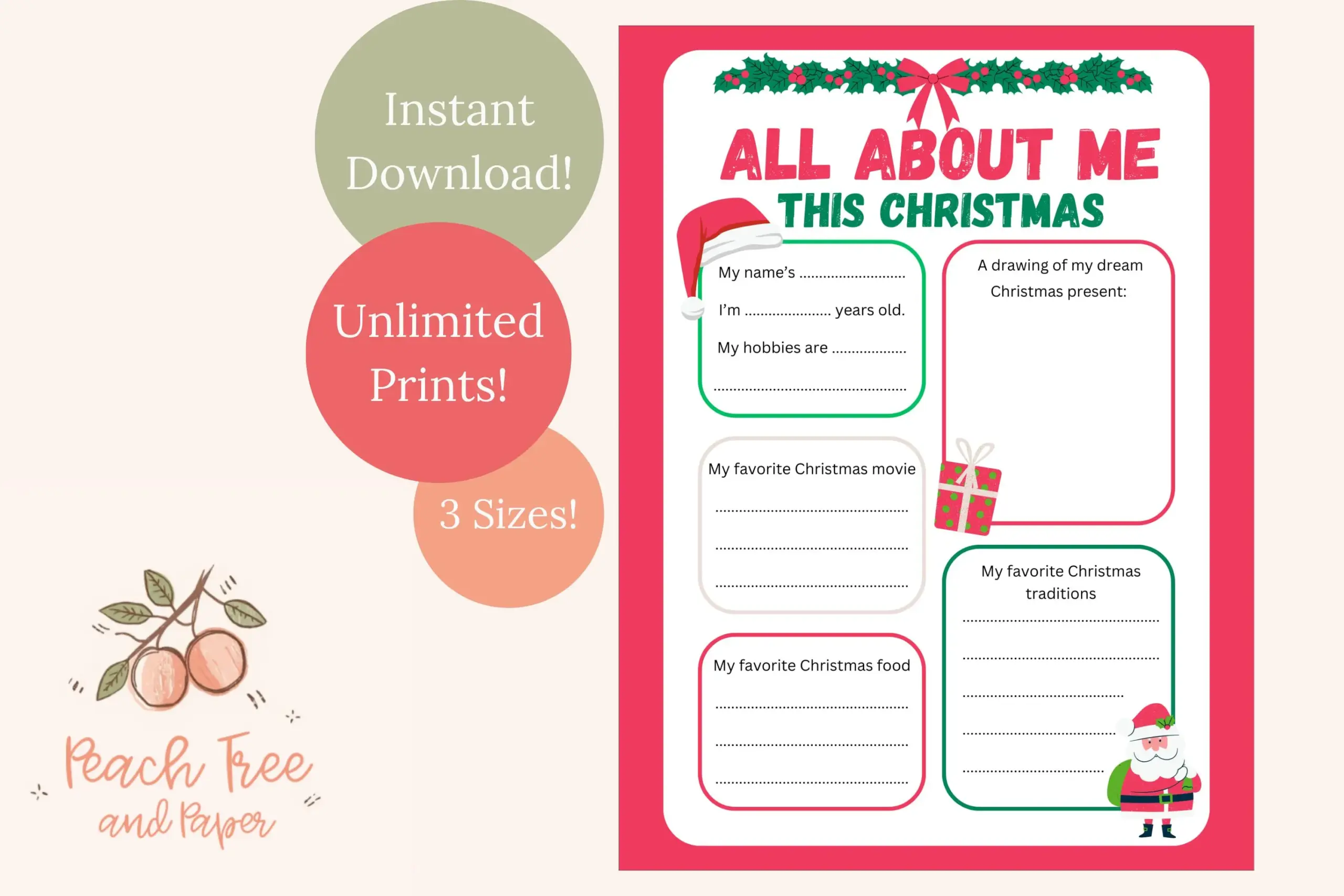 Christmas Printable For Kids All About Christmas Printable For Kids All About