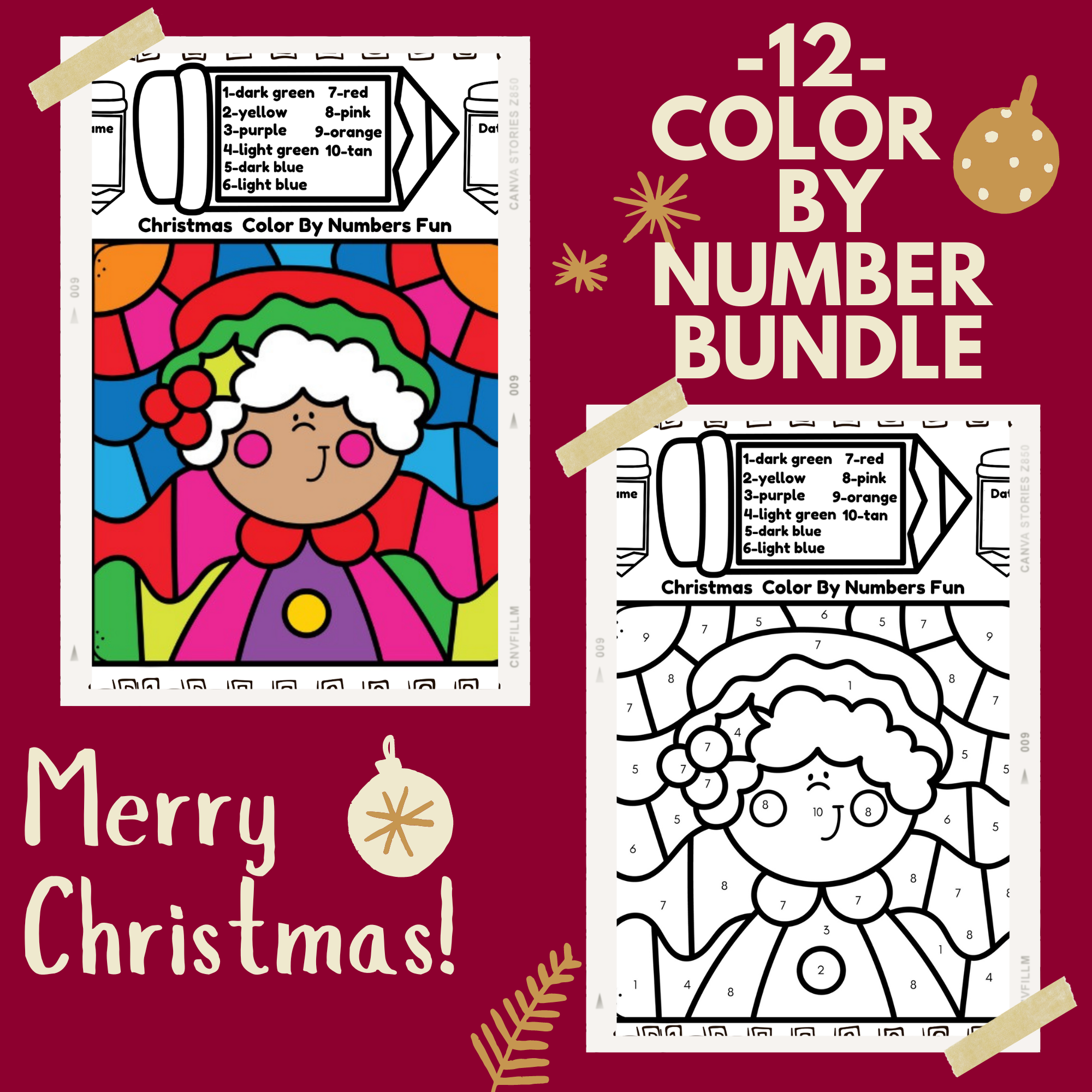 Christmas Science Winter Activity Color By Number Winter Science Worksheet
