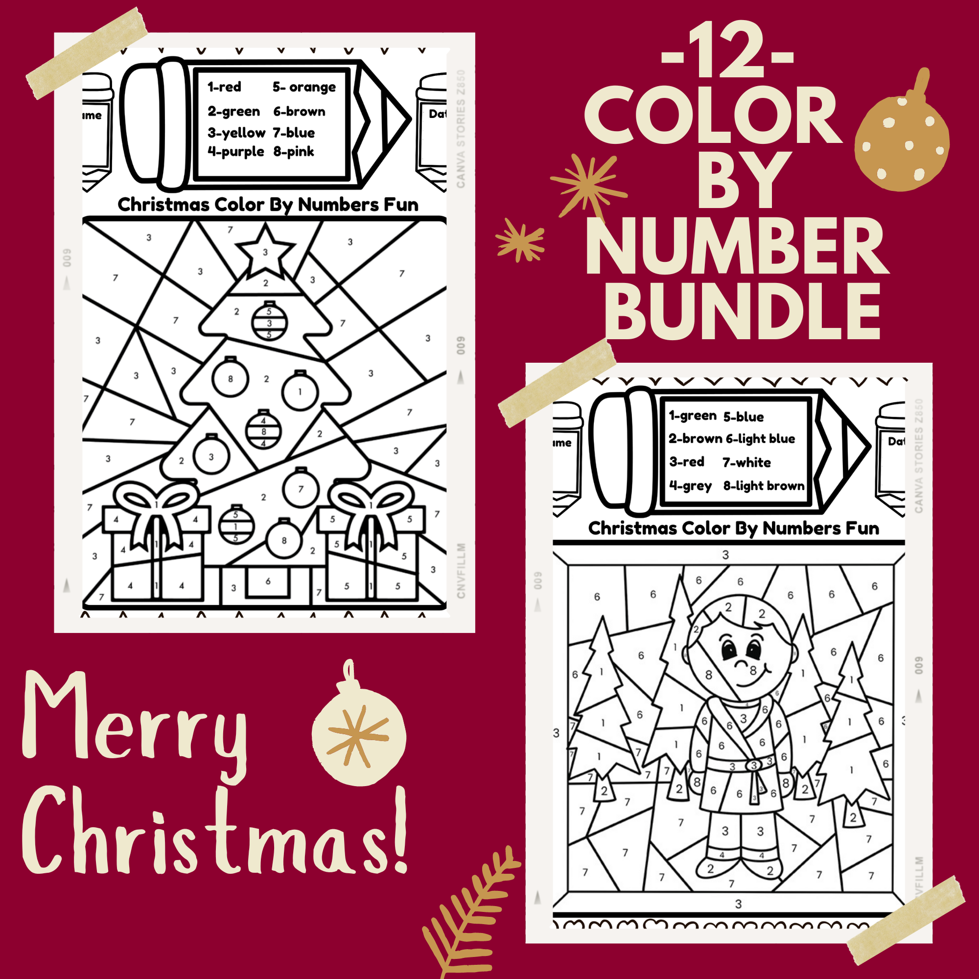 Christmas Science Winter Activity Color By Number Winter Science Worksheet