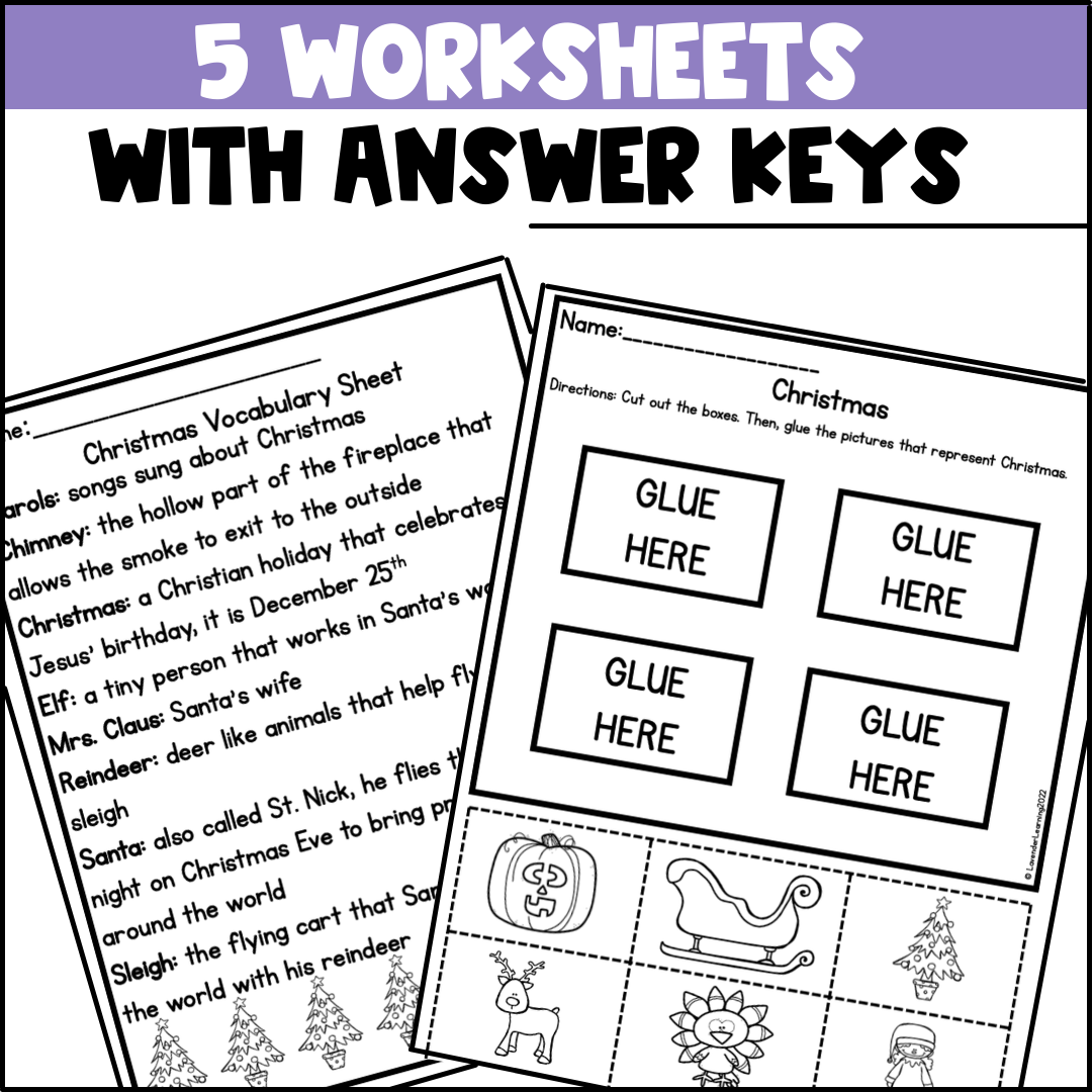 Christmas Social Studies Activities For Kindergarten 1st Grade Vocabulary Christmas Social Studies Activities For Kindergarten 1st Grade Vocabulary