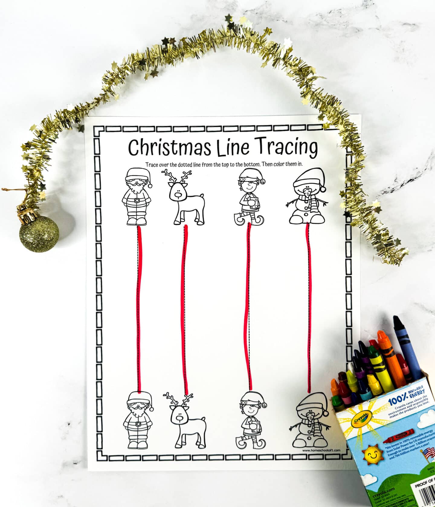Christmas Tracing Worksheets Christmas Tracing Worksheets