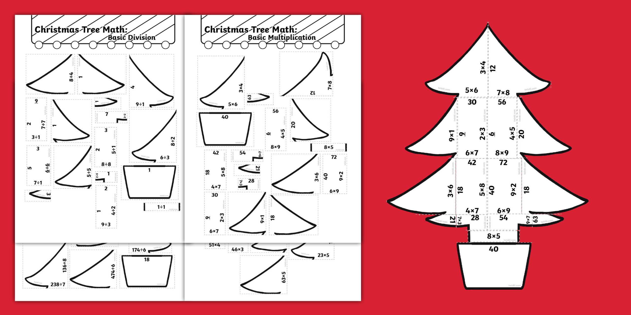 christmas math worksheets division christmas math worksheets division