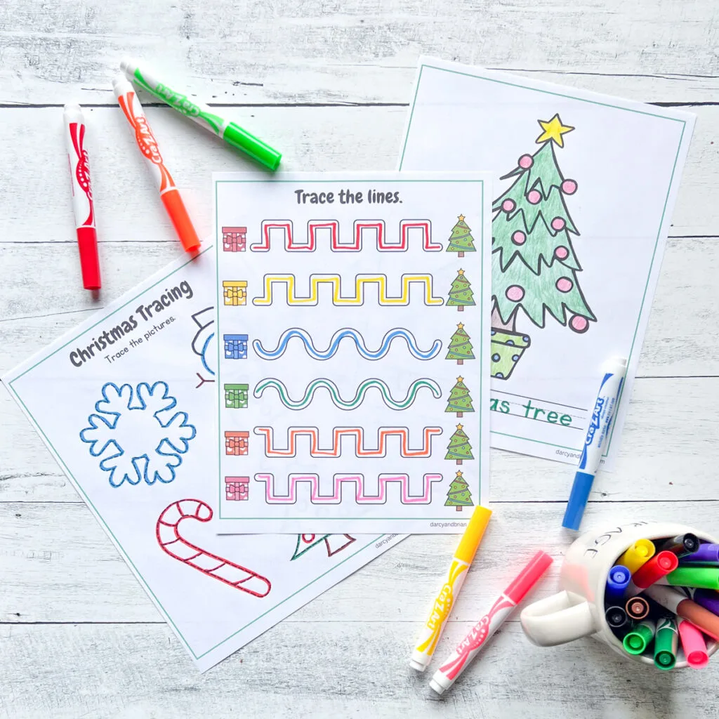 Christmas Tree Tracing Christmas Tree Tracing