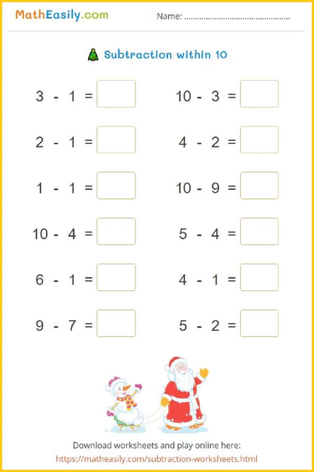 Christmas Worksheets
