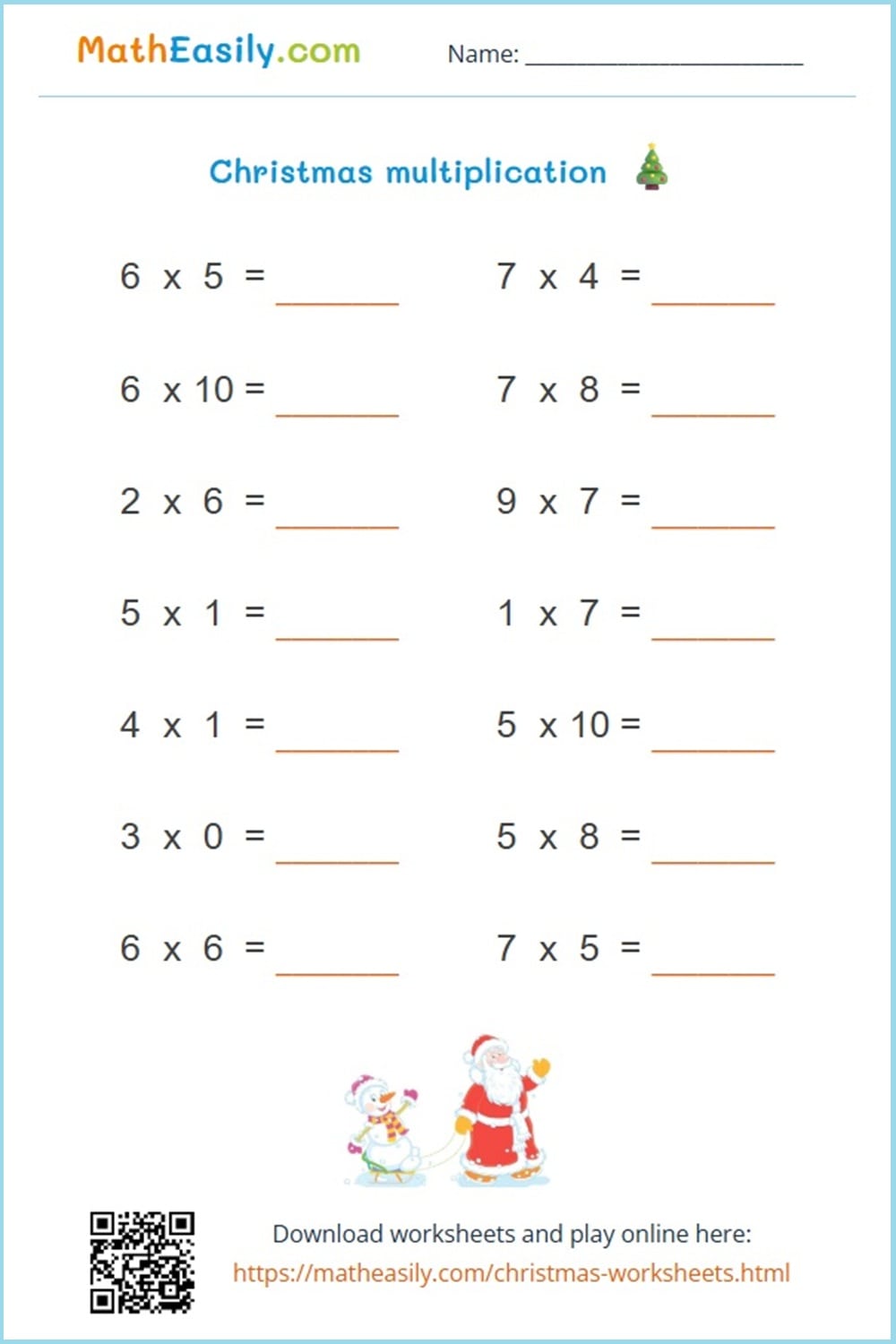 Christmas Worksheets
