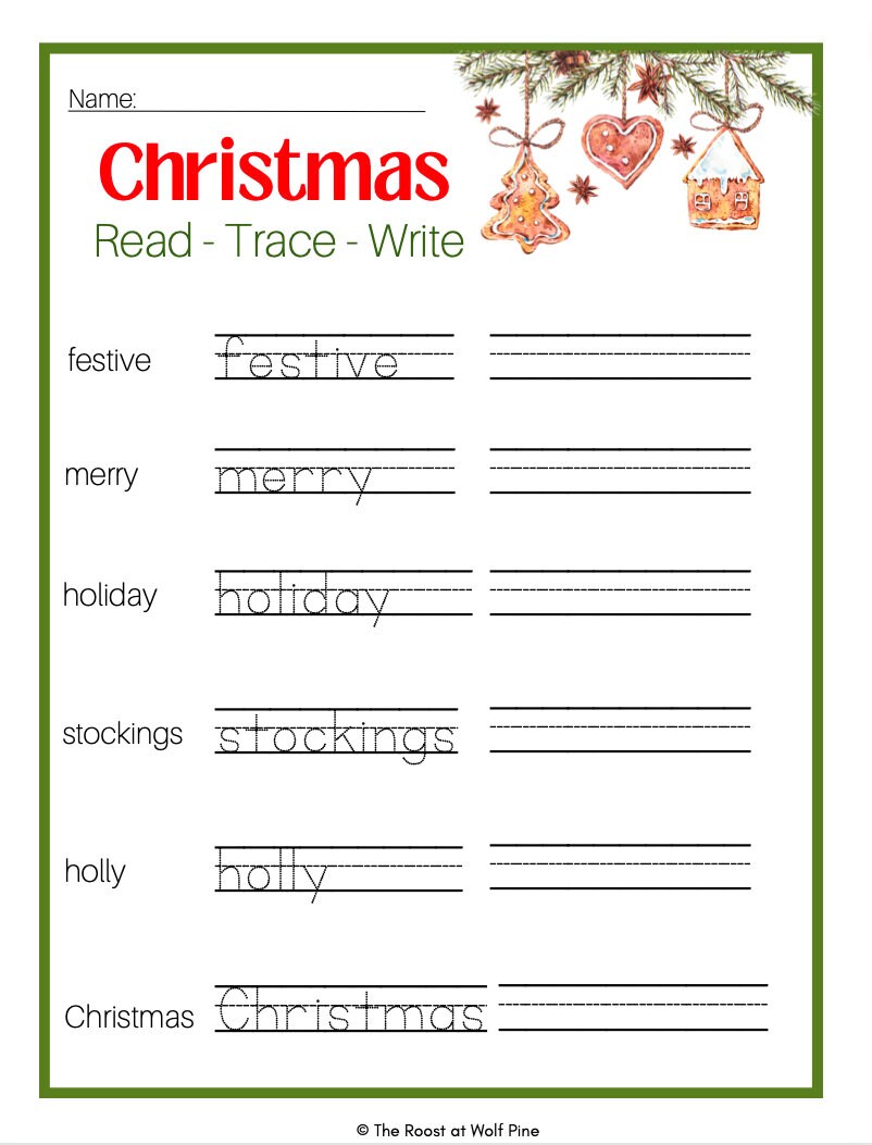 Christmas Worksheets Second Grade