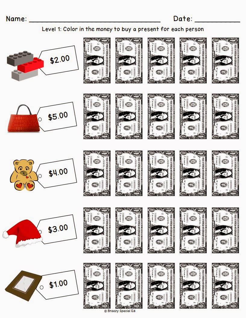 Christmasholiday Shopping Worksheets Christmasholiday Shopping Worksheets