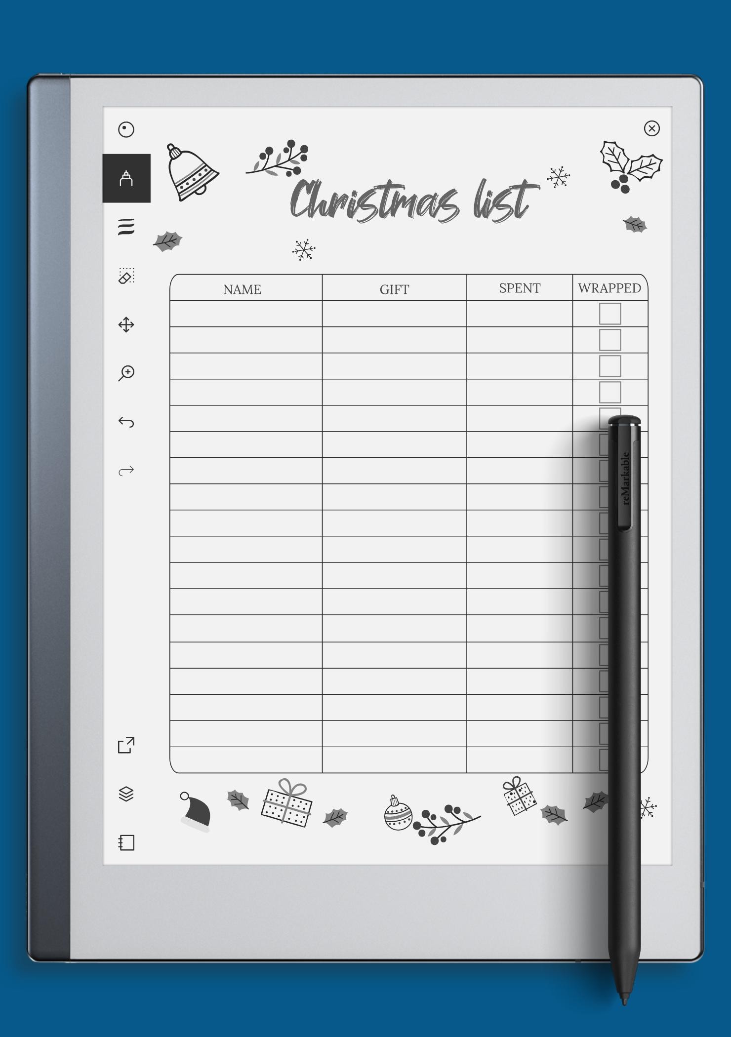 Classic White Christmas List Classic White Christmas List