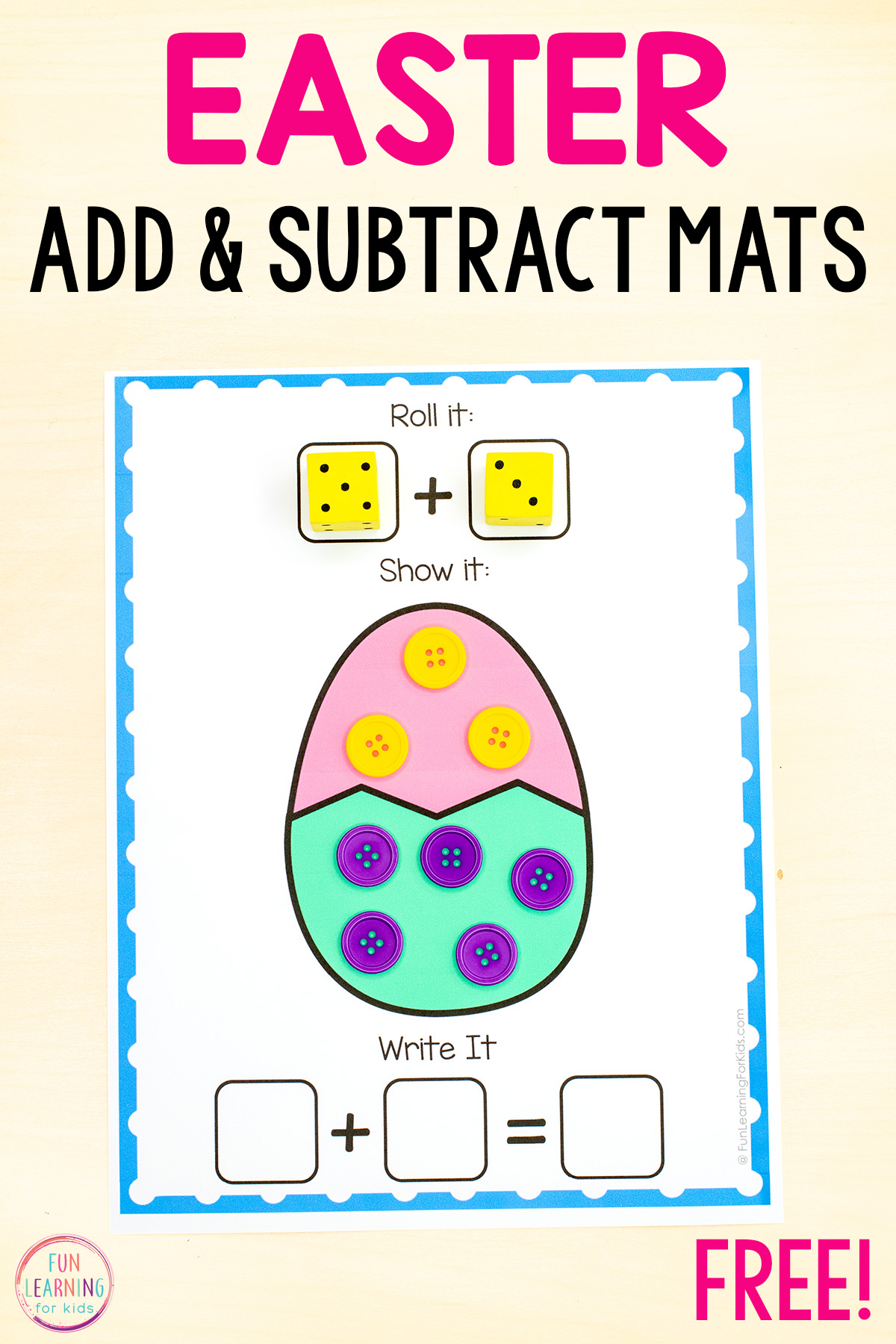 easter addition and subtraction worksheets