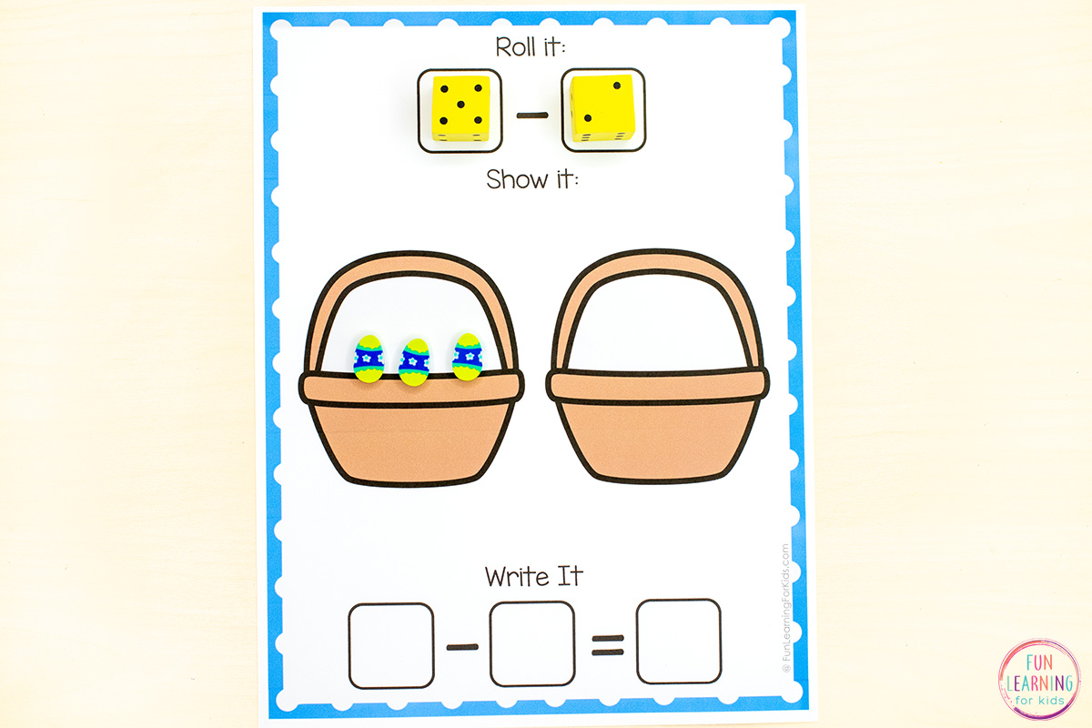 Easter Addition And Subtraction Mats